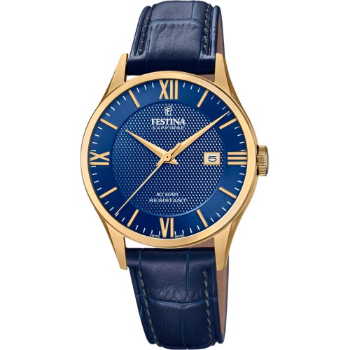 FESTINA Blue Leather Strap F20010/3